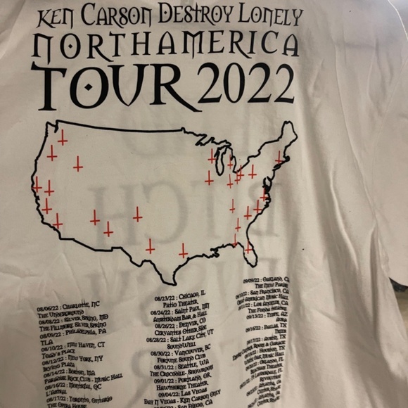 Ken Carson X Destroy Lonely North America 2022 Tour Shirt - Picture 2 of 2